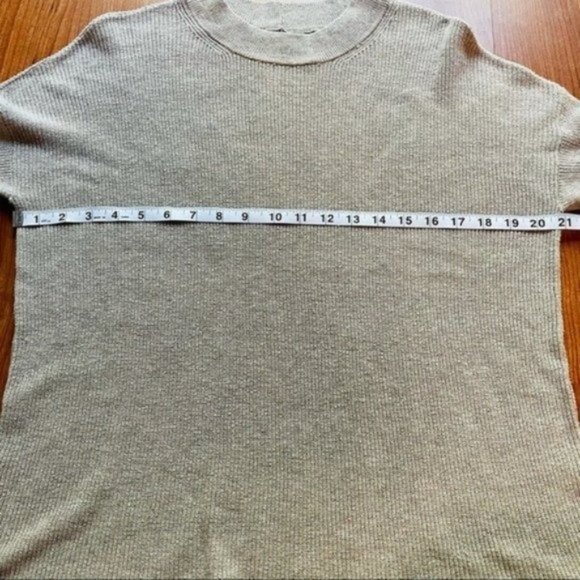 American Eagle Beige Striped Oversized Sweater XS - Picture 6 of 7